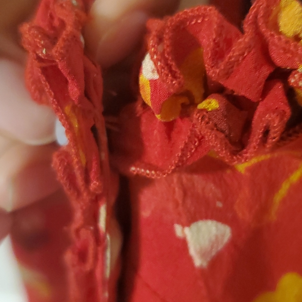 Realisation Par Red Ruched Ruffled Sundress - Picture 5 of 6